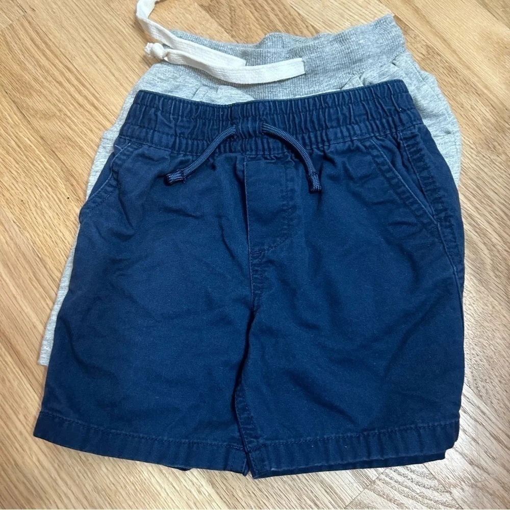 2T Shorts Bundle Lot Carter’s Garanimals Peach Blue Tan Hawaiian Floral Boys Kid